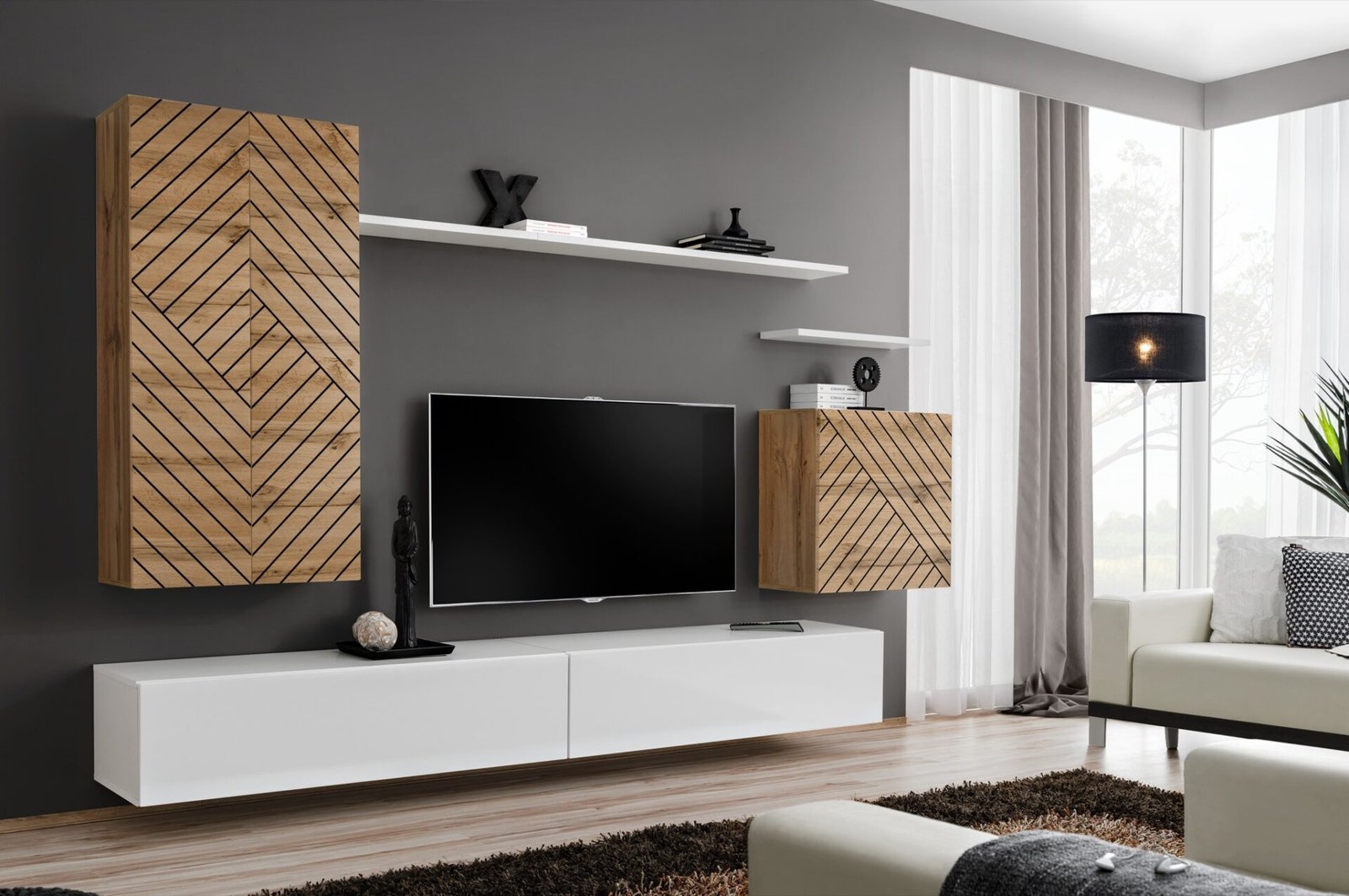 Switch II wall cabinet, white ASM