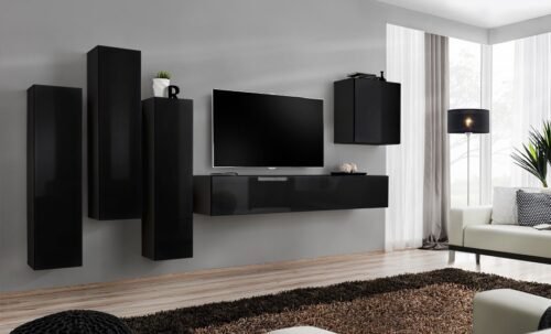 Switch III wall cabinet, black ASM