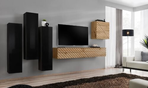 Switch III wall cabinet, black/wotan ASM