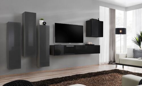 Switch III wall cabinet graphite/black ASM