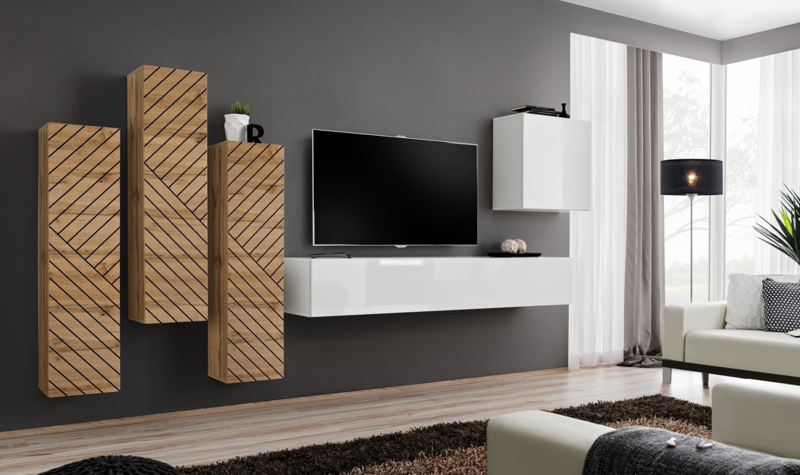Switch III wall cabinet, white ASM