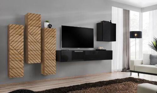 Switch III wall cabinet, black/wotan ASM