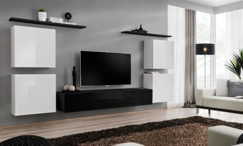 Switch IV wall cabinet, white/black ASM