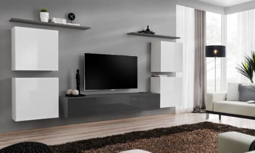 Switch IV wall cabinet, white/graphite ASM
