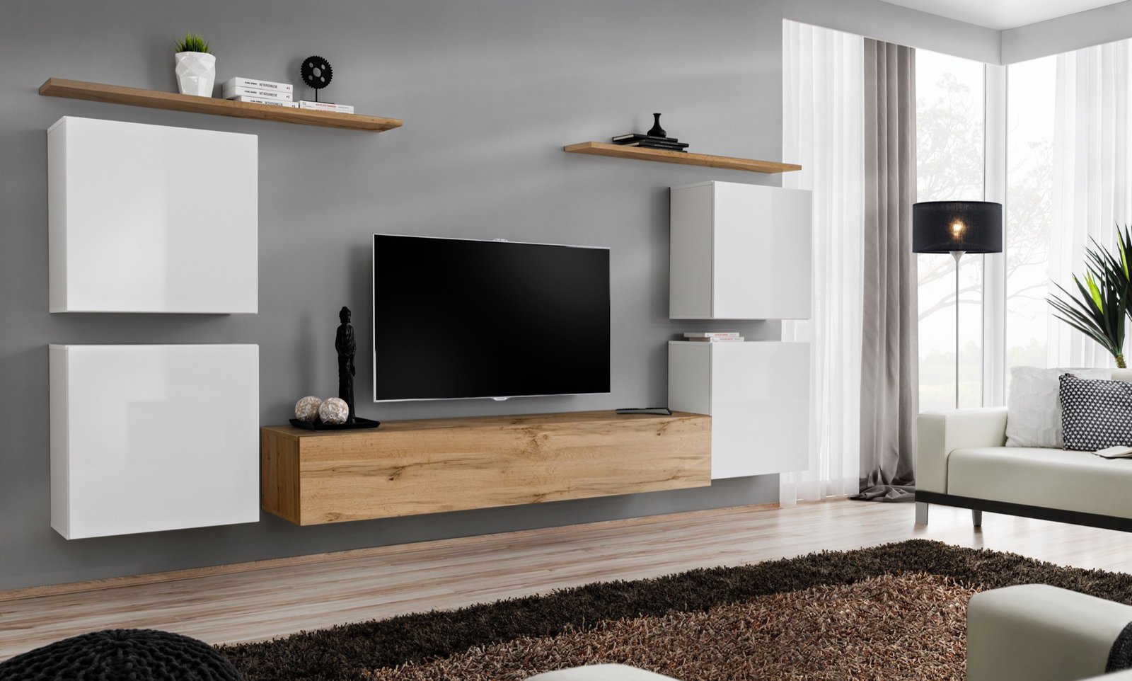 Wall cabinet "Switch IV" white/wotan SW4 ASM
