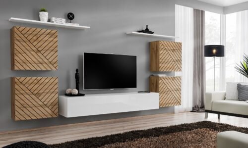 Wall cabinet “Switch IV” with Wotan/white ASM