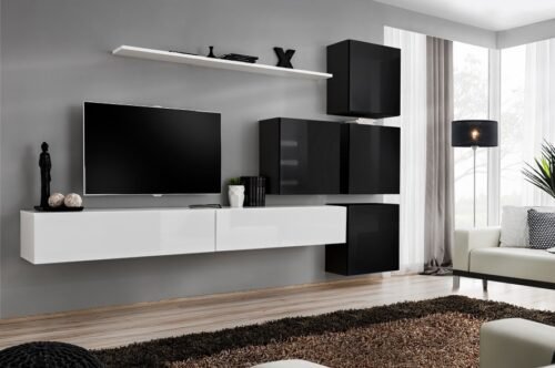 Switch IX wall cabinet, white/black ASM