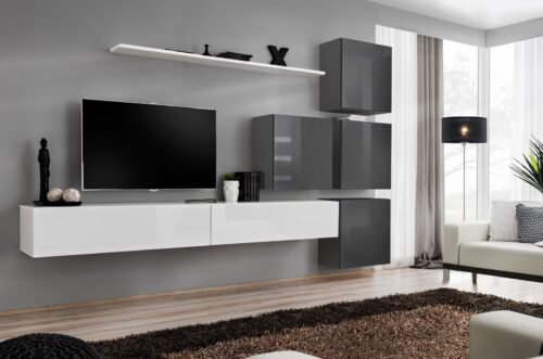 Switch IX wall cabinet, white/graphite ASM