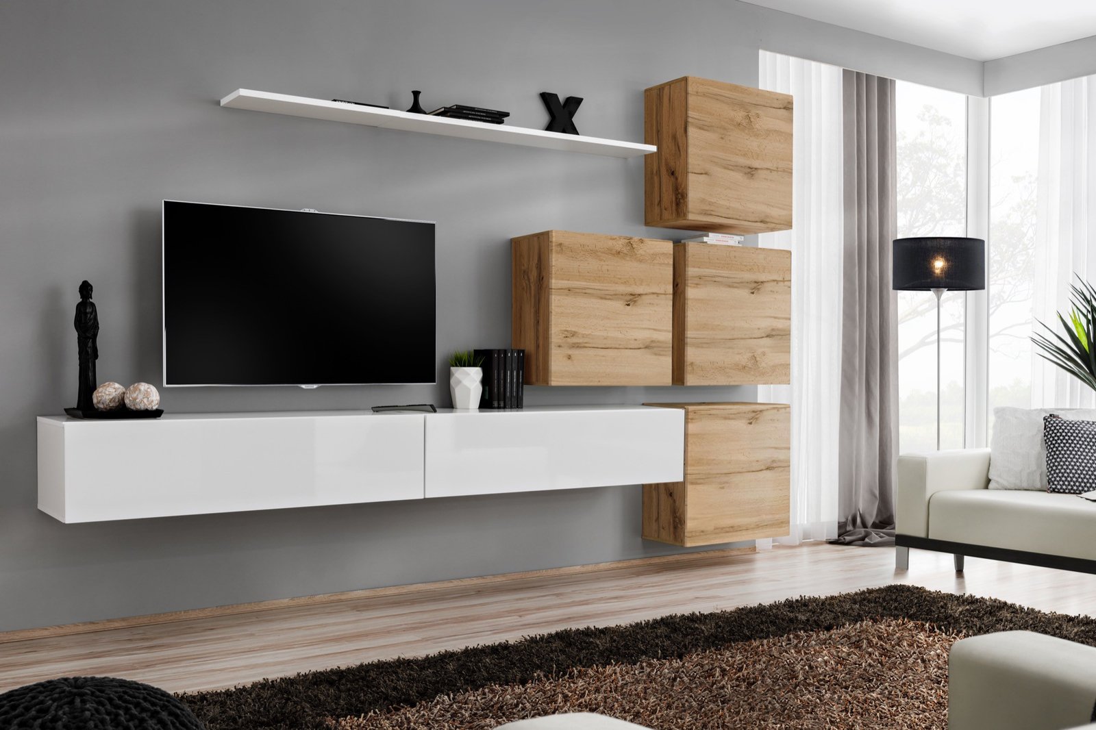 Switch IX wall cabinet, white/wotan SW9 ASM