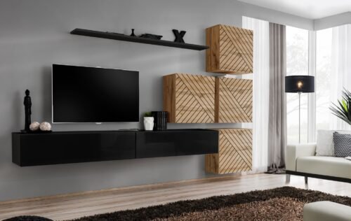 Switch IX wall cabinet, black/wotan ASM