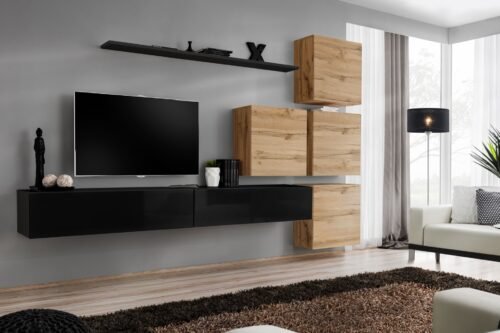 Switch IX wall cabinet, black/wotan SW9 ASM