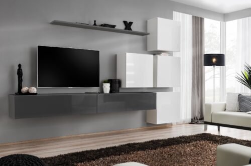 Wall cabinet “Switch IX” graphite/white ASM