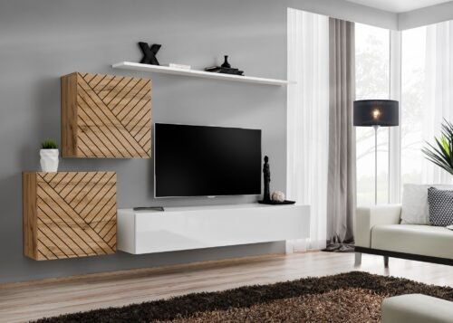 Wall cabinet “Switch V” with white handle ASM