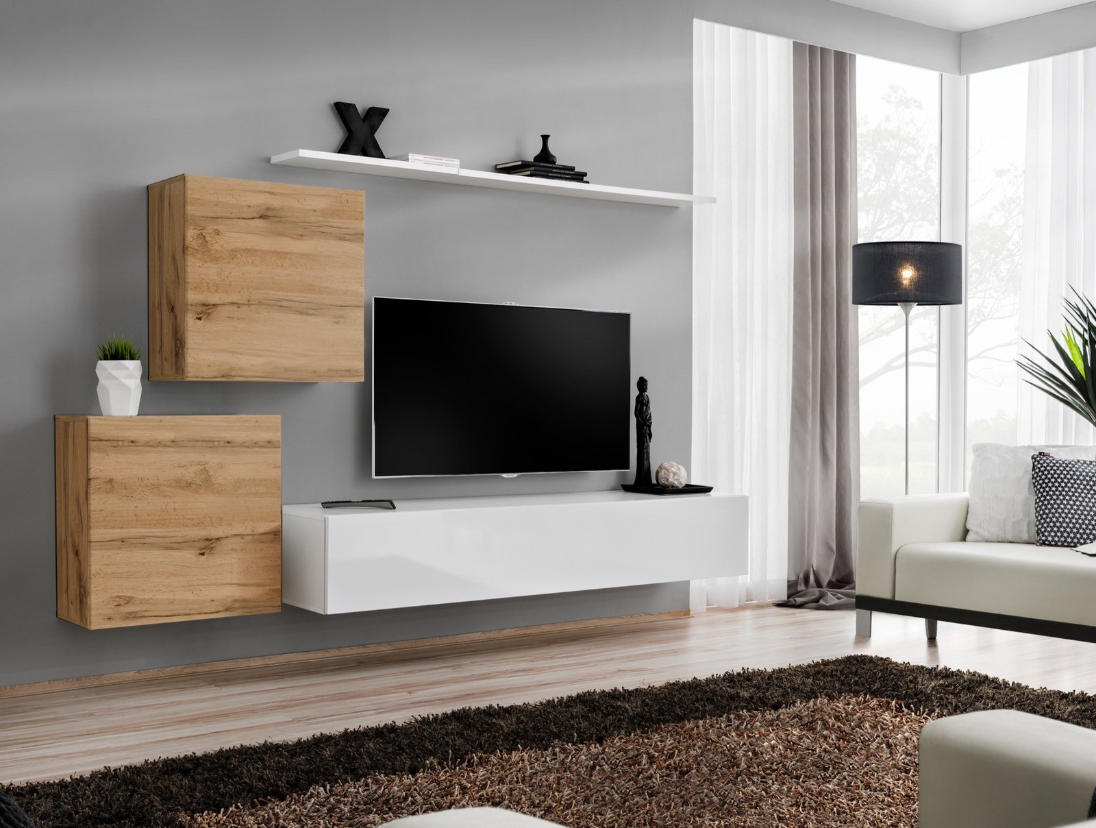 Wall cabinet "Switch V" with white lid, Wotan, SW5 ASM