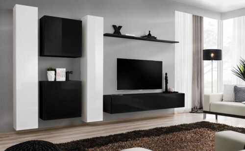 Switch VI wall cabinet, white/black ASM