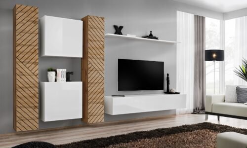 Wall cabinet “Switch VI” with white body ASM