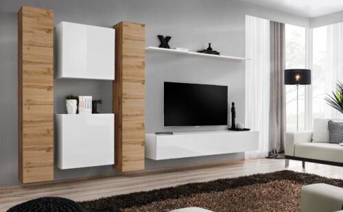 Wall cabinet “Switch VI” with white body, SW6 ASM