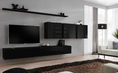SWITCH VII wall unit, black ASM