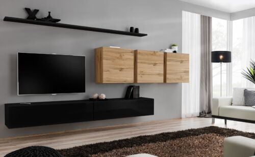 Switch VII wall cabinet, black/wotan SW7 ASM
