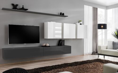 Wall cabinet “Switch VII” graphite/white ASM