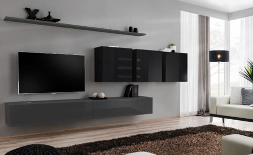 Wall cabinet “Switch VII” graphite/black ASM