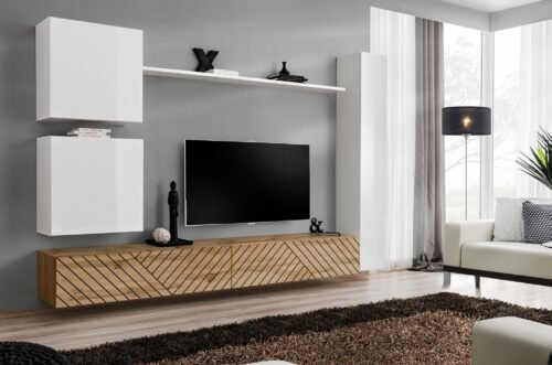 Switch VIII wall cabinet, white/wotan ASM