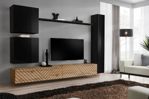 Switch VIII wall cabinet, black/wotan ASM