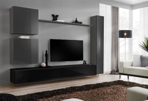 Switch VIII wall cabinet graphite/black ASM