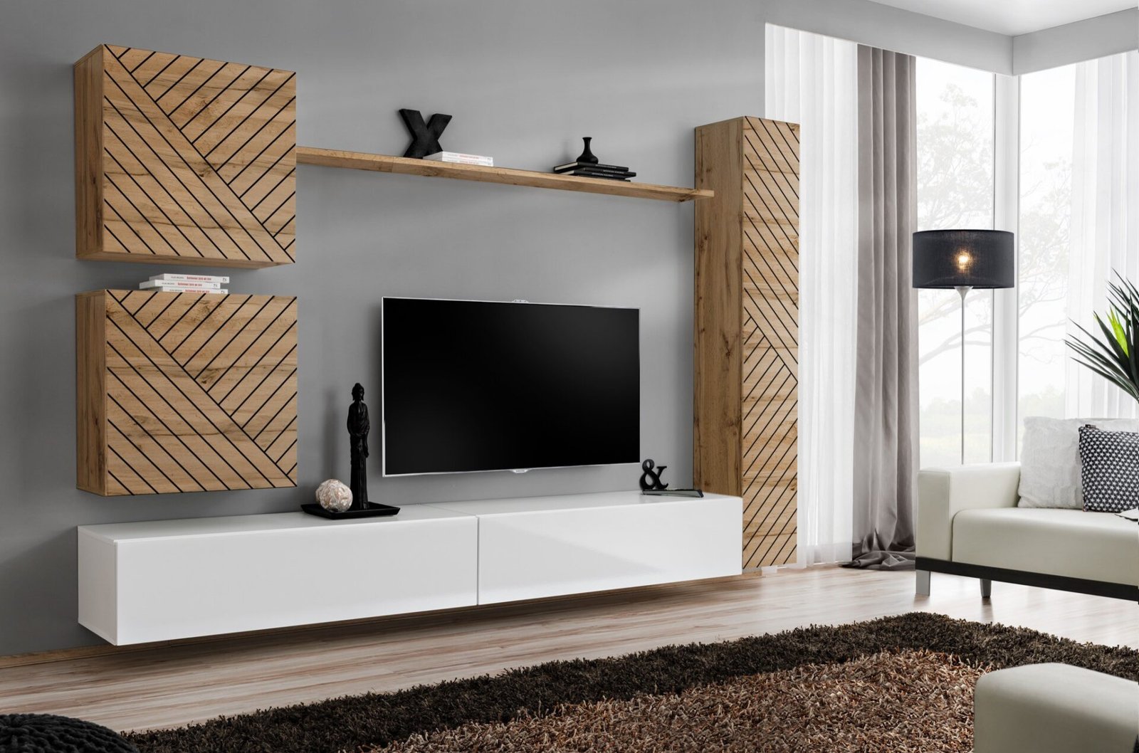 Switch VIII wall cabinet, white ASM