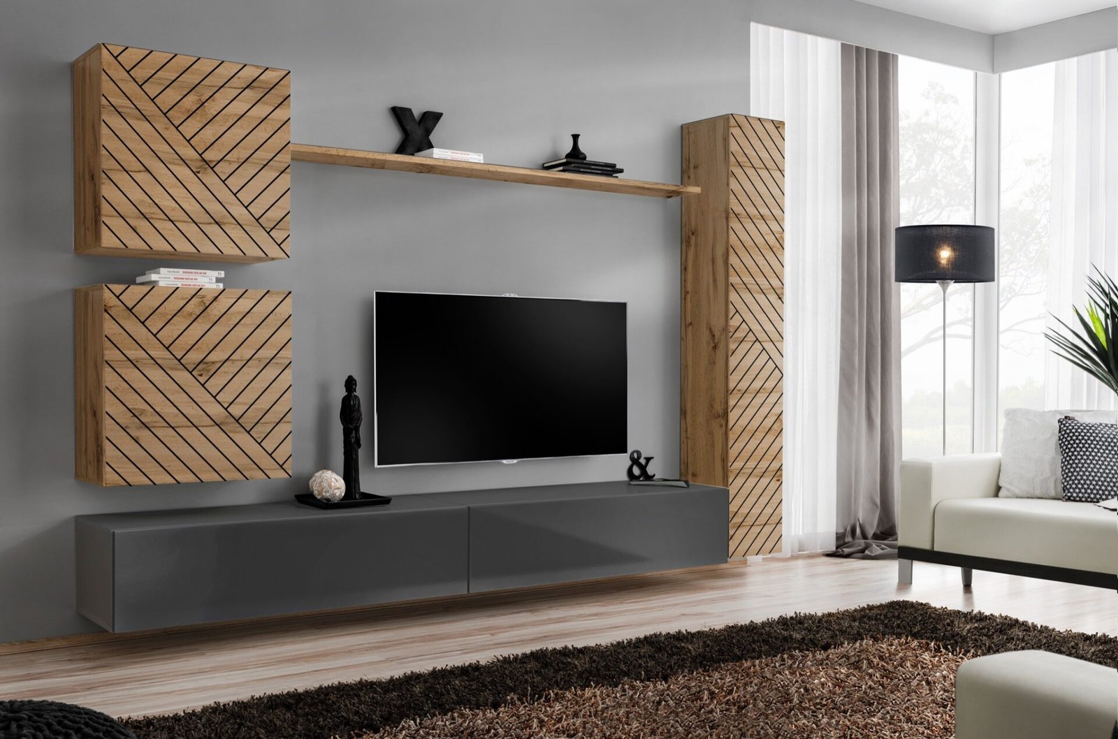 Switch VIII wall unit wotan/graphite ASM