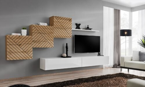 Wall cabinet “Switch X” with white handle ASM