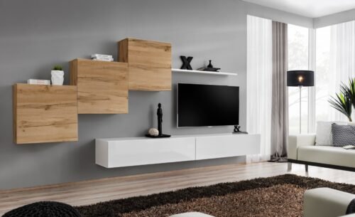 Wall cabinet “Switch X” with white handle SW10 ASM