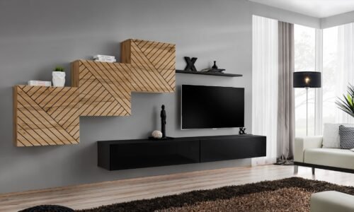 Wall cabinet “Switch X” with black color, ASM