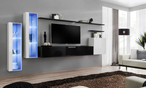 Switch XI wall cabinet, white/black ASM
