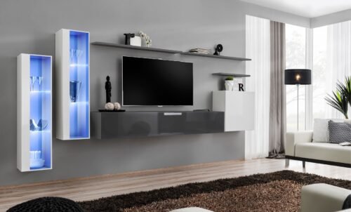 Switch XI wall cabinet, white/graphite ASM