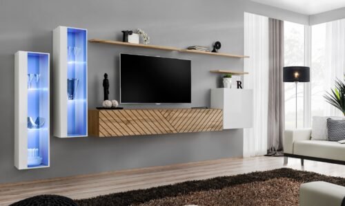 Wall cabinet “Switch XI”, white/wotan ASM