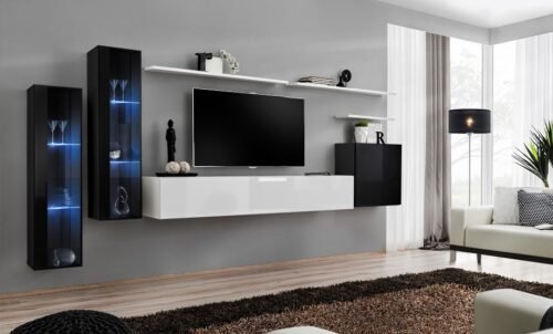 Switch XI wall cabinet, black/white ASM
