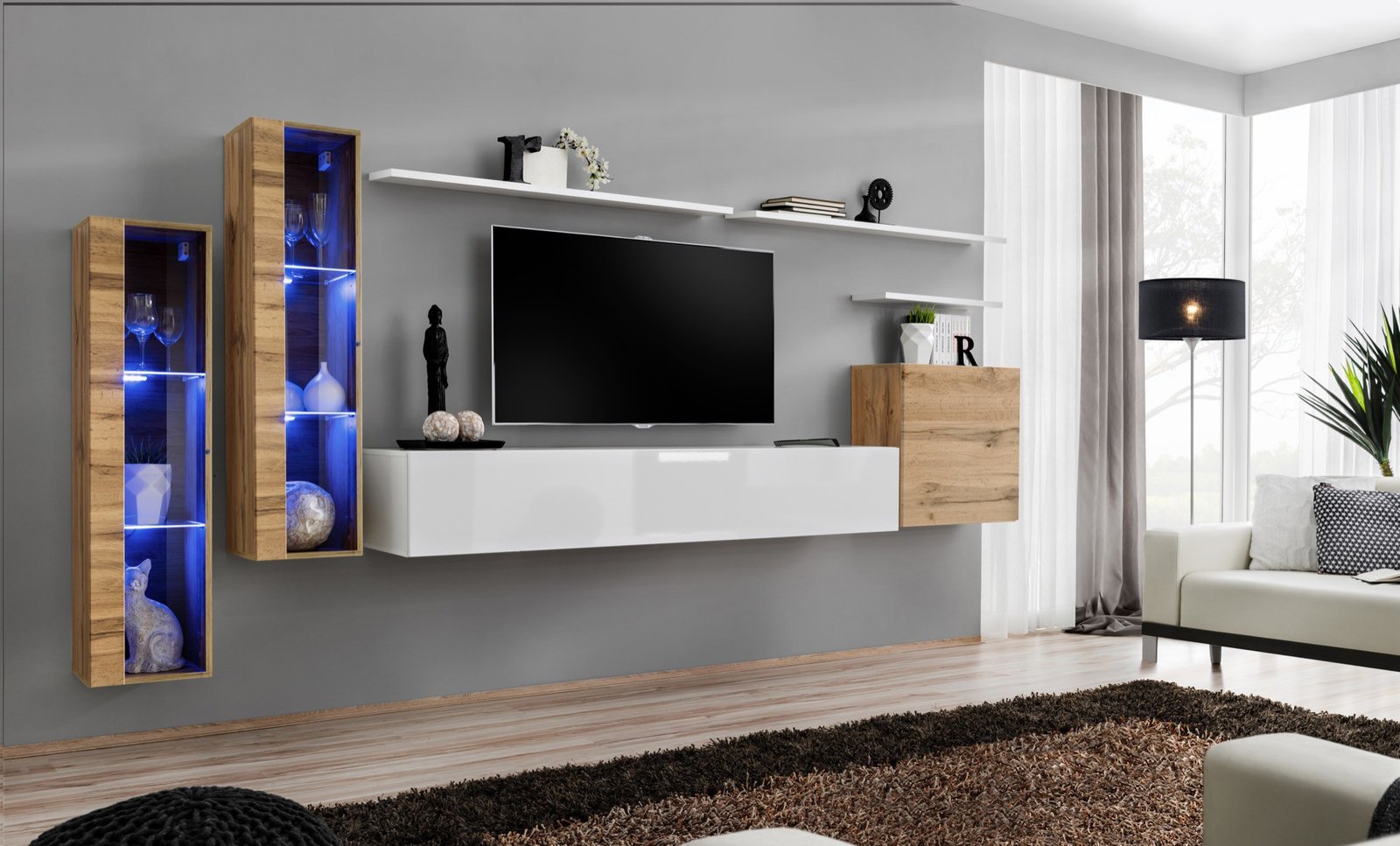 Wall cabinet "Switch XI", white, ASM