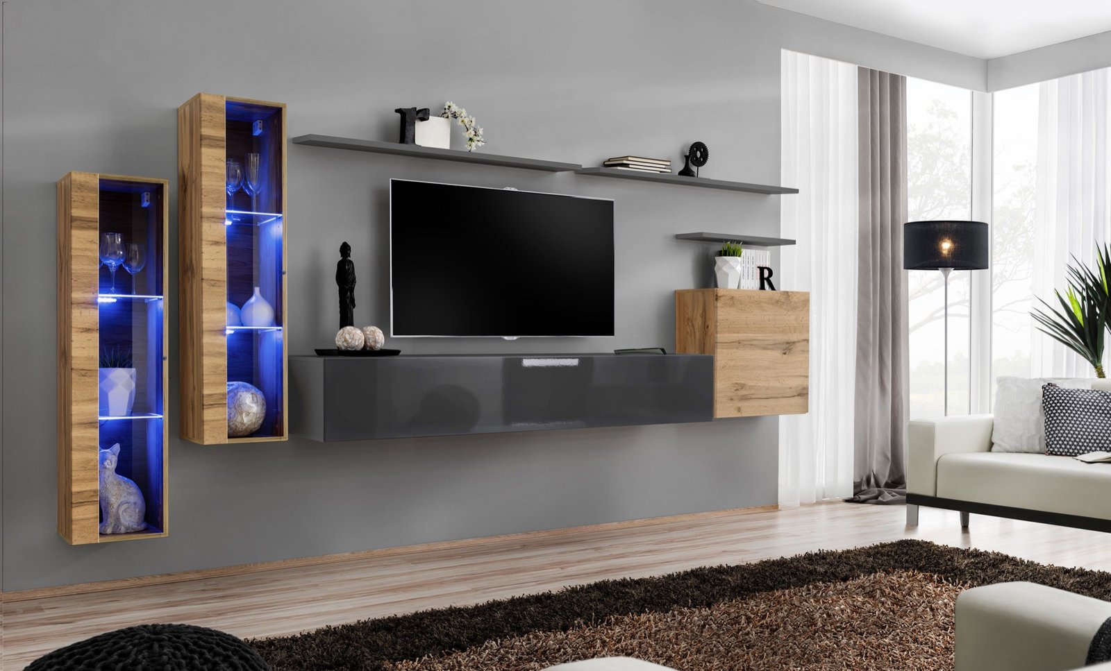 Switch XI wall cabinet wotan/graphite ASM