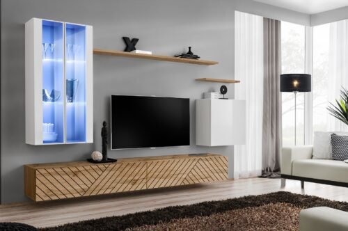 Wall cabinet “Switch XII”, white/wotan ASM