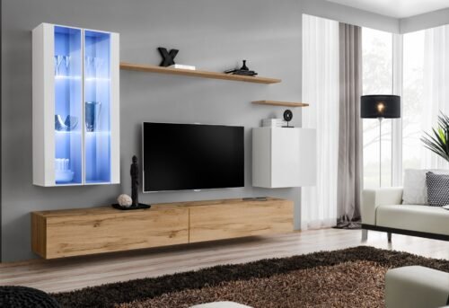 Wall cabinet “Switch XII”, white/wotan SW12 ASM