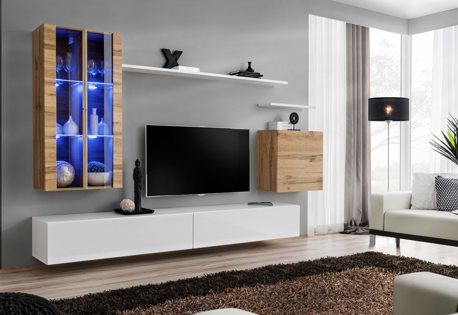 Wall cabinet "Switch XII", white, ASM