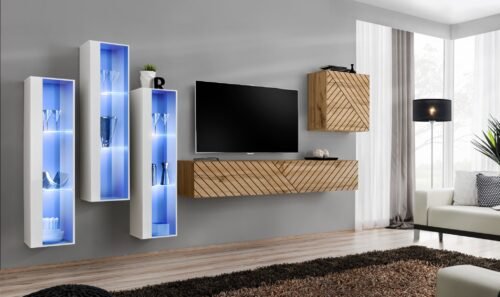 Wall cabinet “Switch XIII”, white/wotan ASM