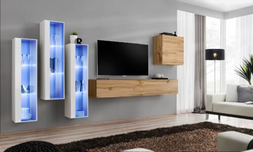 Wall cabinet “Switch XIII”, white/wotan SW13 ASM
