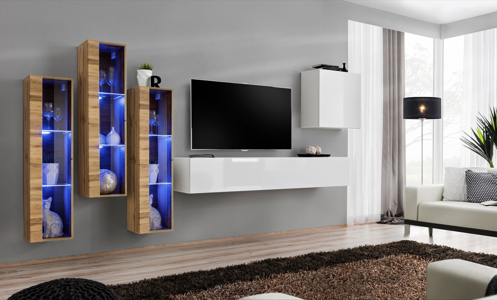 Wall cabinet "Switch XIII", white, ASM