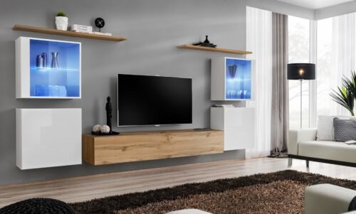 Wall cabinet “Switch XIV”, white/wotan SW14 ASM