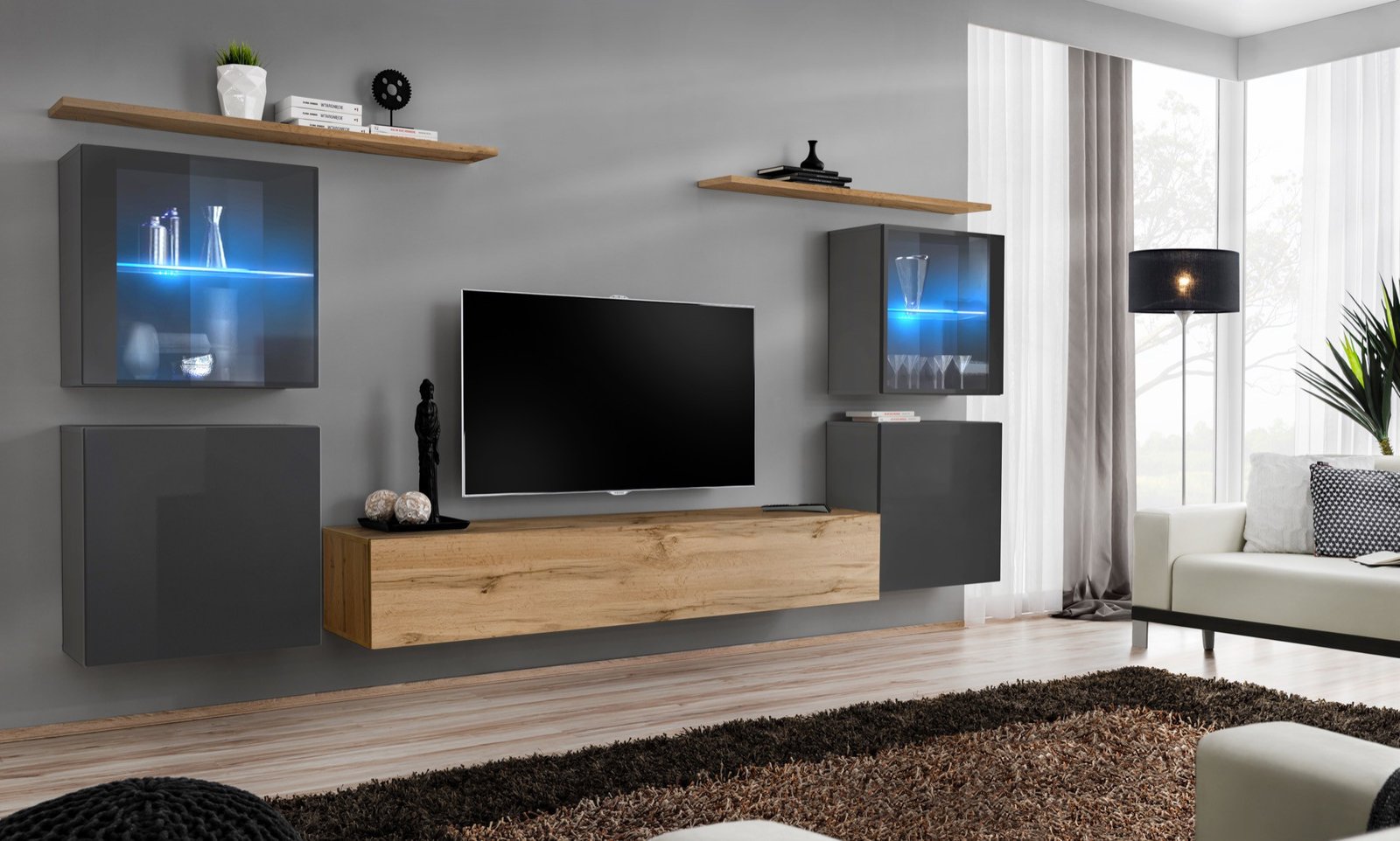 SWITCH XIV wall-mounted graphite/Wotano SW14 ASM