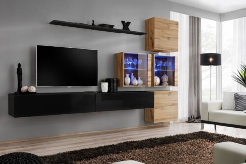 Wall cabinet “Switch XIX” black/wotan ASM
