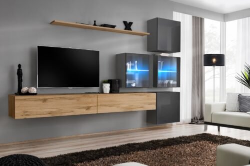 Wall cabinet “Switch XIX” wotan/graphite color SW19 ASM