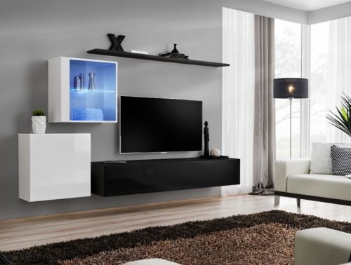 Switch XV wall cabinet, white/black ASM
